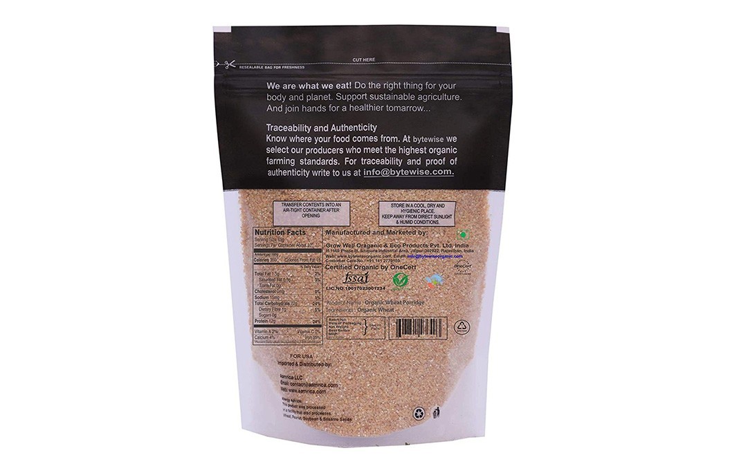 Bytewise Organic Wheat Dalia    Pack  1 kilogram